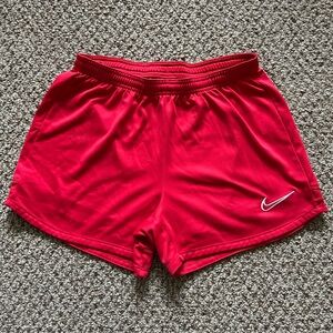 Nike Women's Vibrant Red Athletic Shorts